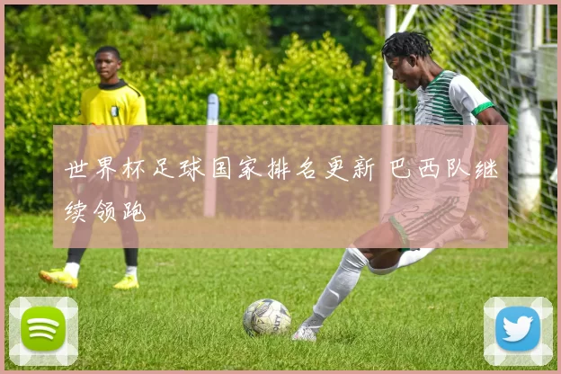 世界杯足球国家排名更新 巴西队继续领跑