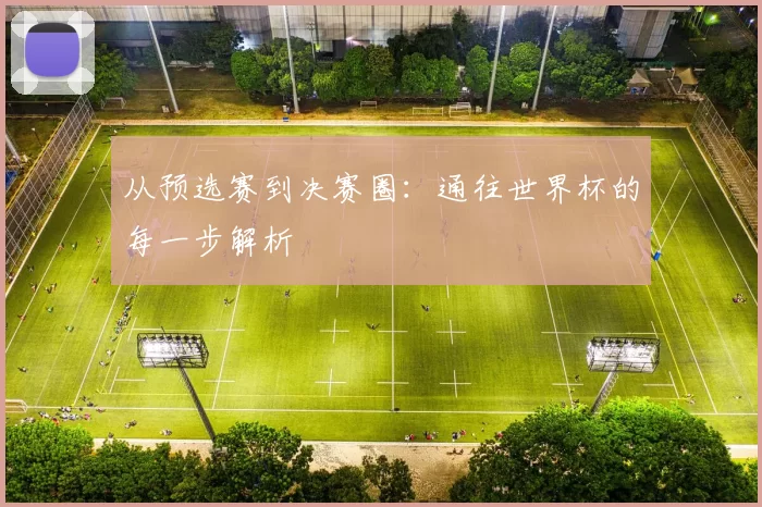 从预选赛到决赛圈：通往世界杯的每一步解析