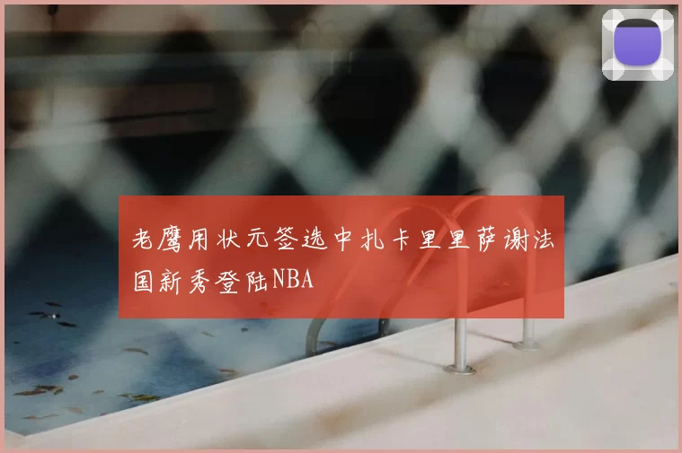 老鹰用状元签选中扎卡里里萨谢法国新秀登陆NBA