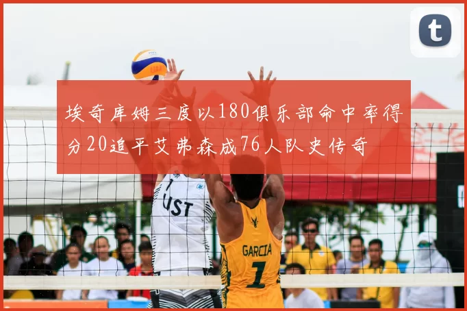 埃奇库姆三度以180俱乐部命中率得分20追平艾弗森成76人队史传奇