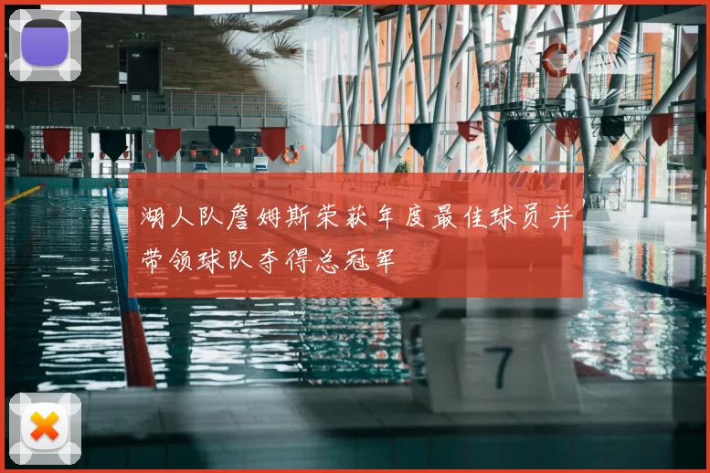 湖人队詹姆斯荣获年度最佳球员并带领球队夺得总冠军
